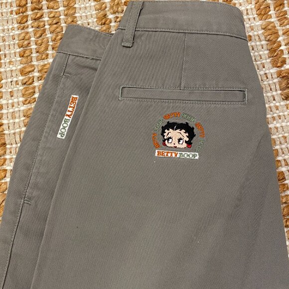 Betty Boop Embroidered Straight Leg Fit Pants - Rare One of a Kind Find - Picture 13 of 14